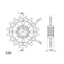 JTF1373 Pignone in acciaio 17