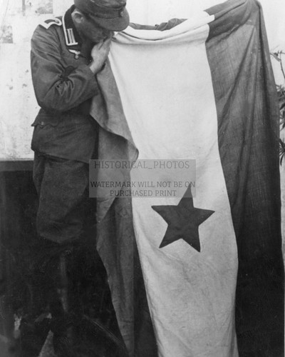 German soldier with yugoslav - with,
