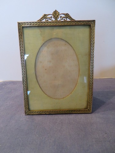 Ancien grand cadre laiton - en,