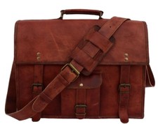 Borsa messenger uomo vintage in pelle marrone tracolla nuova borsa per laptop...