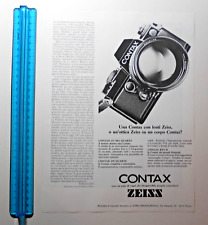 PUBBLICITÀ ADVERTISING WERBUNG ITALIAN CLIPPING 1984 ZEISS CONTAX 137 MA QUARTZ