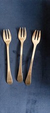 3 forchettine ostriche / dolce CHRISTOFLE Anni '60 Lunghezza cm. 14,5