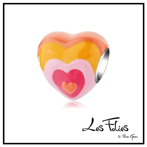 Charm cuore colorato - charm,