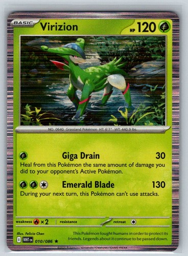 Virizion holo rare - virizion, sv: