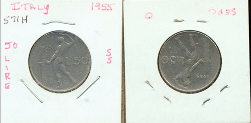World coins italy - 1955, lire