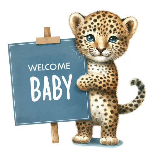 Adesivi auto welcome baby - 8,