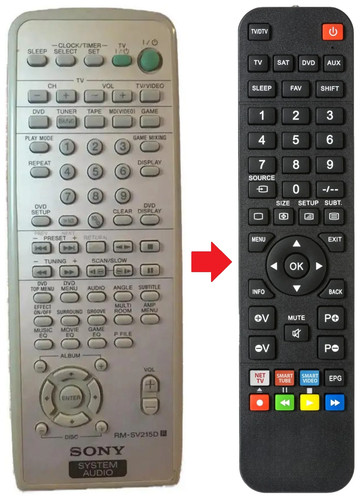 Telecomando adatto per - , sony