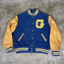 Giacca vintage lana pelle