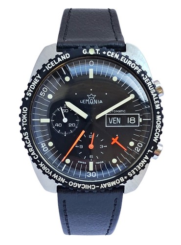 Lemania world time cronografo - time,