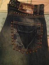 Jeans Guess  Line "Premium" Borchiato Rock Stupendo T-46 W32 Ottimo  #Back2eBay