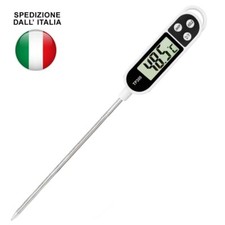 TERMOMETRO DIGITALE DA CUCINA CON SONDA PER ALIMENTI GRANDE DISPLAY