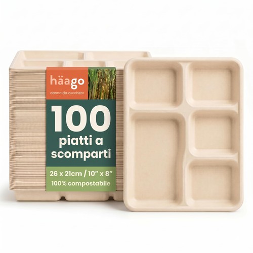 Haago 100 piatti scomparti - 100,