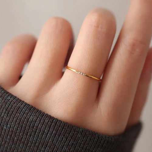Stainless steel thin band - thin, cz