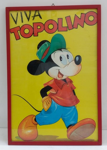 Quadro poster topolino walt - quadro,