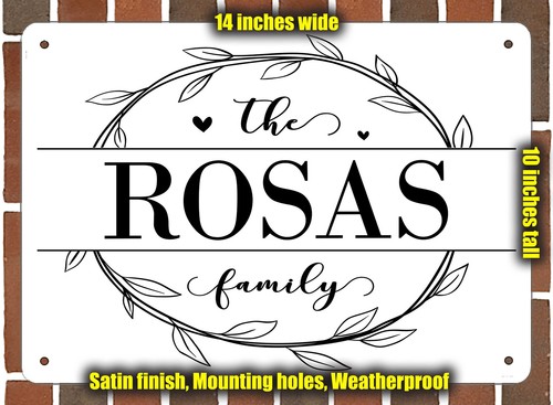 Rosas family targa - rosas, decorativa