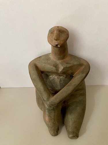 Statuetta terracotta donna - in,