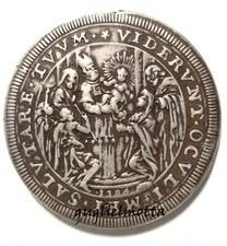 CLEMENTE XI PIASTRA 1704 ANNO