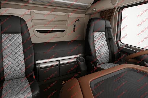 Coprisedile grigio camion - 2x,