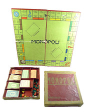 MONOPOLI VINTAGE ANNI '40 PER PARTI DI RICAMBIO GIOCO DA TAVOLO BREV. 225 13
