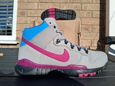 NIKE X STUSSY DARK HIGH OMS GRIGIO LUPO/ROSA RAVE 576611-064 taglia 10,5/45 DUNK/MAX