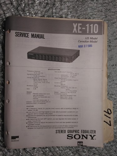 Sony 110 manuale di - sony,