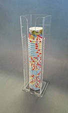 Espositore porta coppette gelato in plexiglas 1 colonna