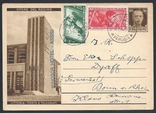 STORIA POSTALE REGNO 1933 Intero OdR 30c da Assisi a Bonn (E3)