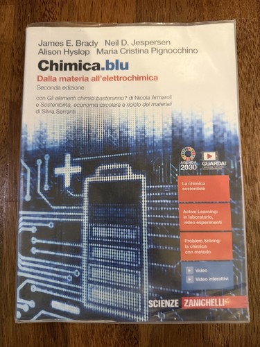 Libro chimica blu - blu, dalla