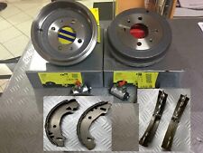 KIT 2 TAMBURI+ 2 CILINDRETTI+ 4 GANASCE FRENO FIAT PANDA 750 900 1000 1100 E 4X4