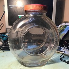 Vaso in vetro drogheria ciliegie sotto spirito vintage epoca porta caramelle