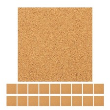  60 Pcs Sughero Adesivo Sottobicchieri in Quadrati Tamponi Per Il Fai Da Te