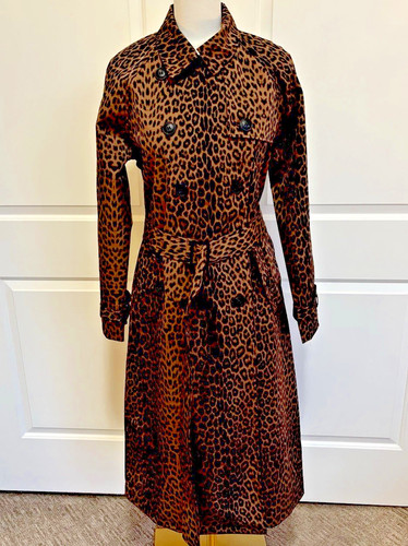 Trench coat leopardato rebecca - coat,