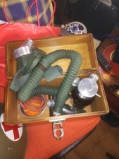 Vecchia Maschera militare per ossigeno dell'aeronautica completa di scatola