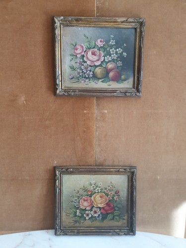 Coppia nature morte con - di,