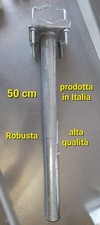 ROBUSTA ZANCA PALO da BALCONE per PARABOLA o TV, lunga 50cm.  diam. 4cm. NUOVA