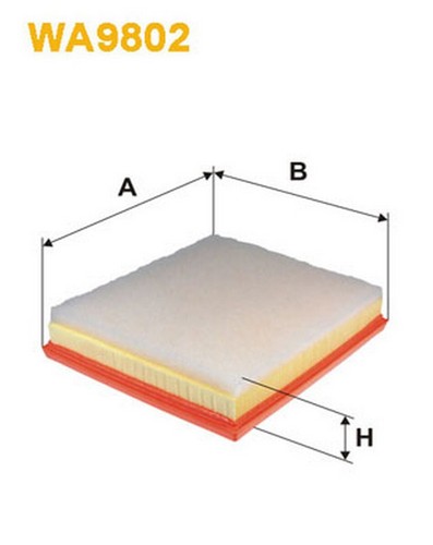 Wa9802 filtro aria per peugeot - wa9802,