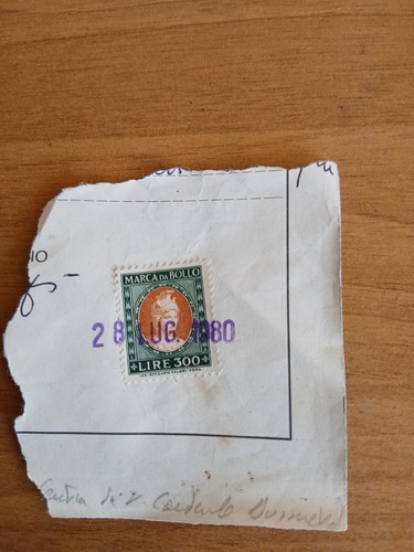 Marca bollo 3000 lire - lire, su