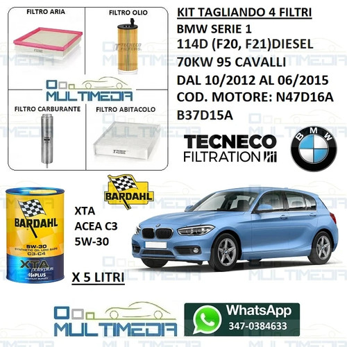 Kit tagliando filtri - e, olio