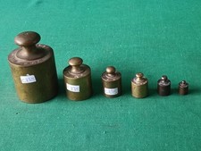 LOTTO 6 VECCHI PESI TONDI IN