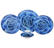 WEISSESTAL SERVIZIO PIATTI 48 PEZZI 12 POSTI IN PORCELLANA CON CAFFE - NATURA