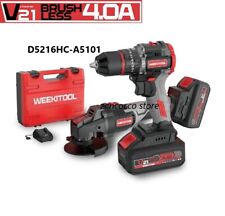 2in1 SMERIGLIATRICE FLEX ANGOLARE 125mm + TRAPANO AVVITATORE 2 BATTERIE 21V 4AH