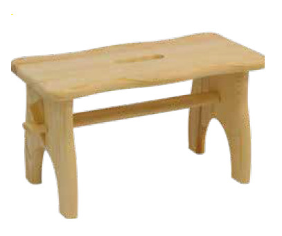Sgabello 38x18xh20 abete - 38x18xh20, in