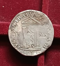 Testone Porta Santa 1575 Argento-Asse Ruotato- Gregorio XIII- Stato Pontificio