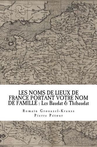 Les noms lieux france - noms, de