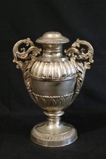 porta palme vaso d'altare inizio XIX secolo ottone argentato lombardo veneto