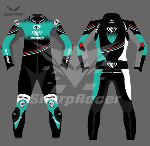 Tuta pelle pythons moto corsa - pelle,