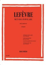 GIOVANNI S. LEFEVRE - METODO POPOLARE PER CLARINETTO ED. RICORDI