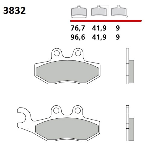 Pastiglie anteriori brembo - pastiglie,