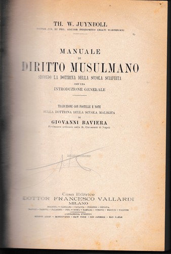 Manuale diritto musulmano - manuale, di