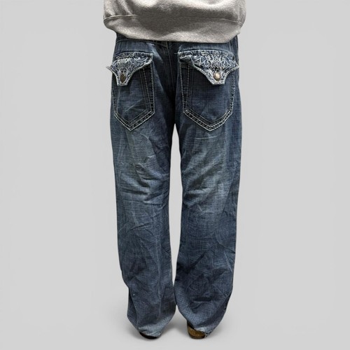Jeans hip hop - larghi, ricamati